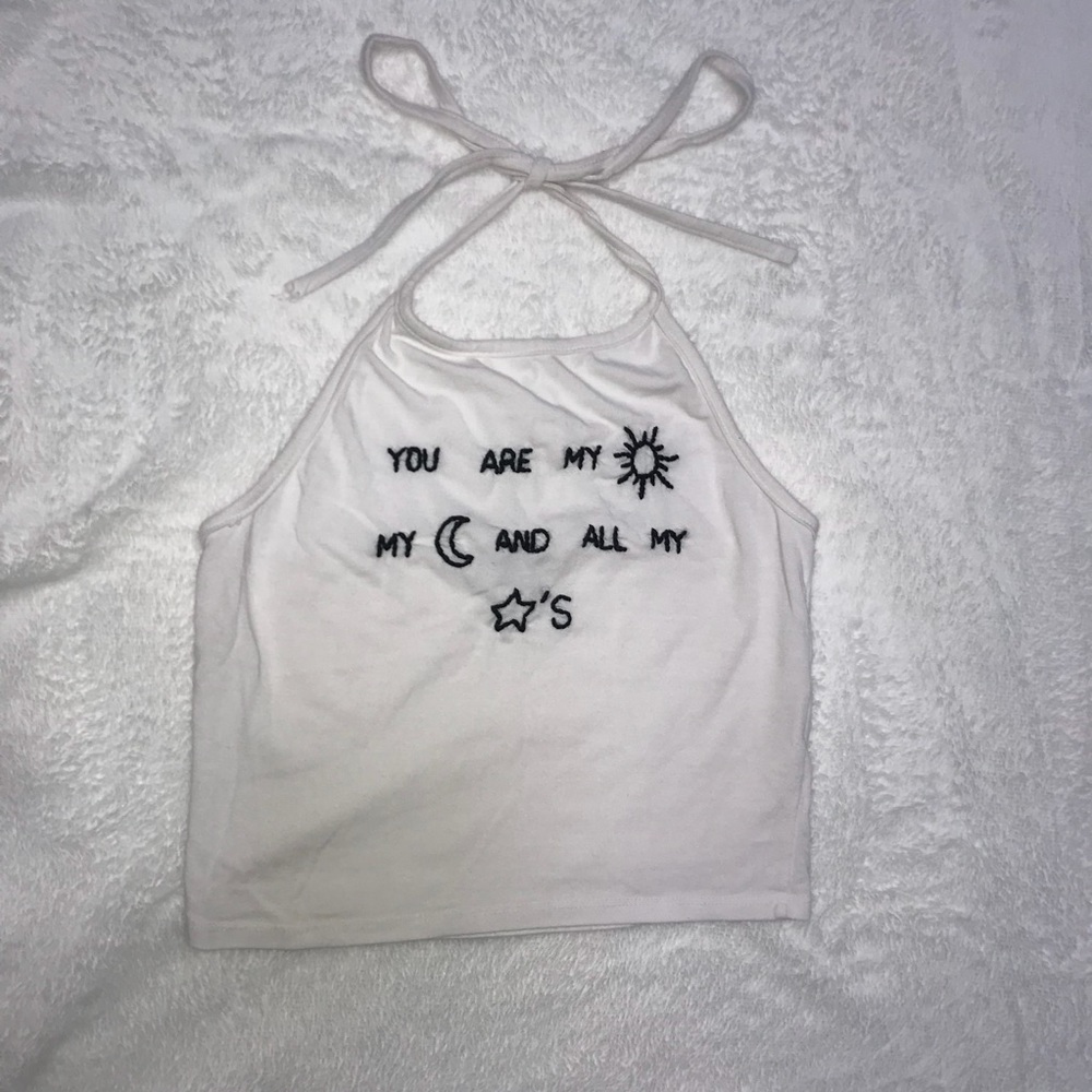 Brandy Melville Halter Crop Top - Picture 2 of 5